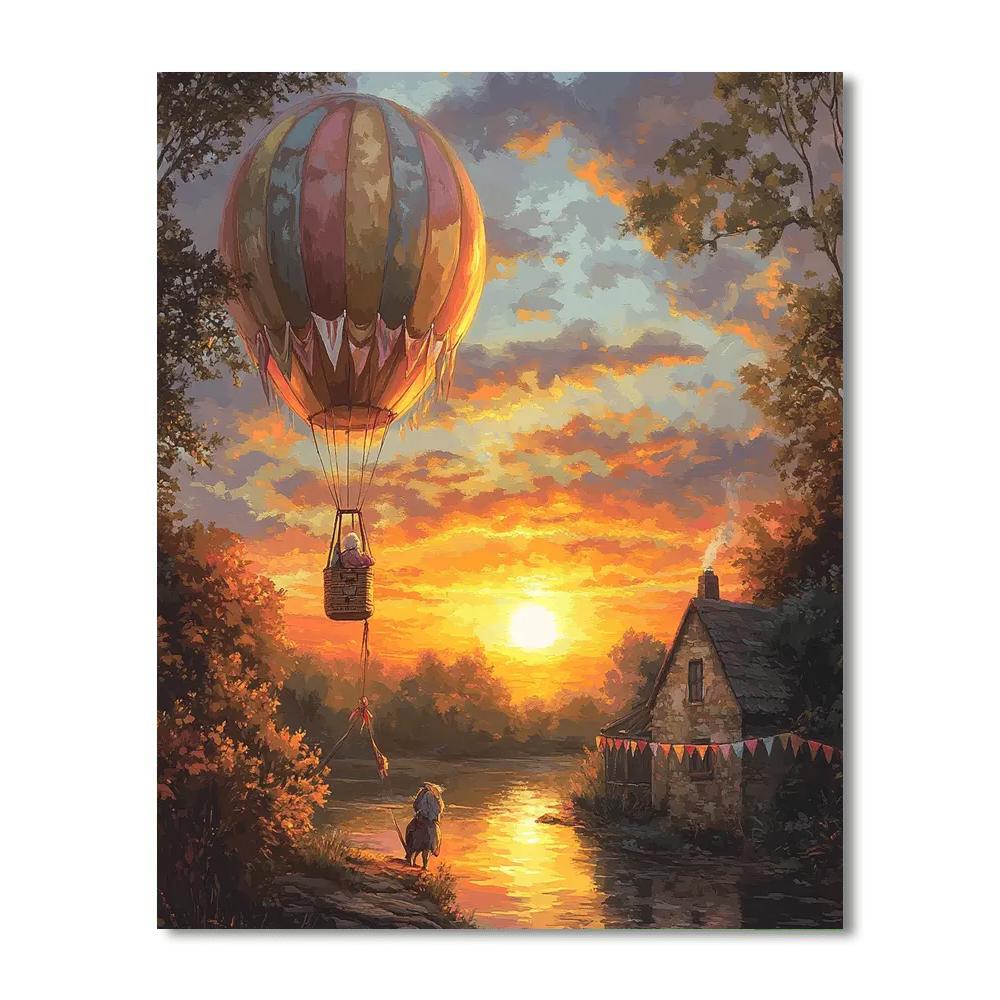 Carl Fredricksen Sky Gazing paint by color