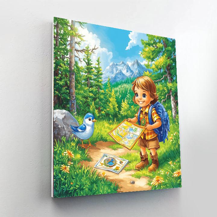 Russell Wilderness Badge Hunt painting number kit