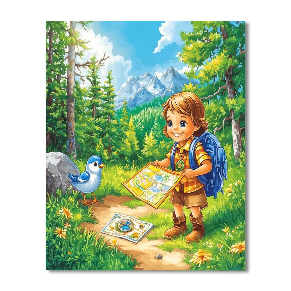 Russell Wilderness Badge Hunt painting number kit