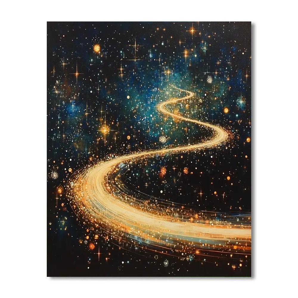 Eve Starfield Flight Painting by numbers kit
