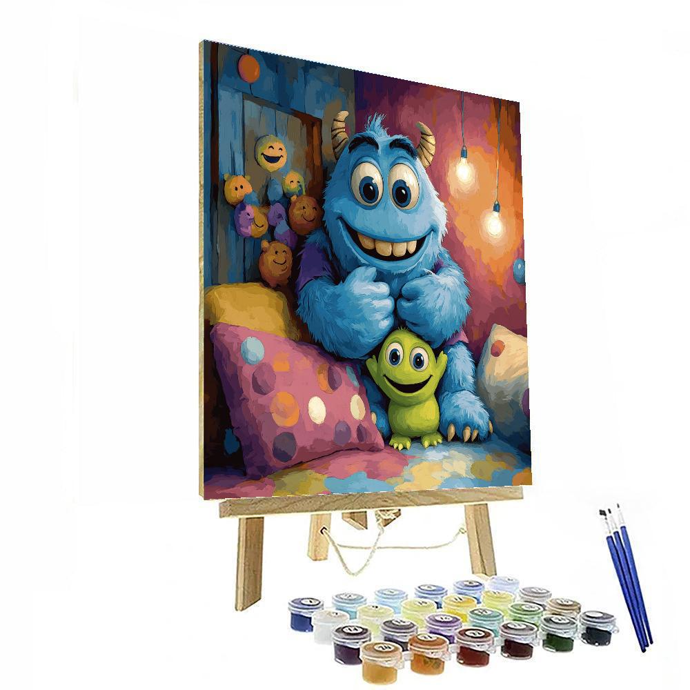 Sulley Monster Hug paint by color