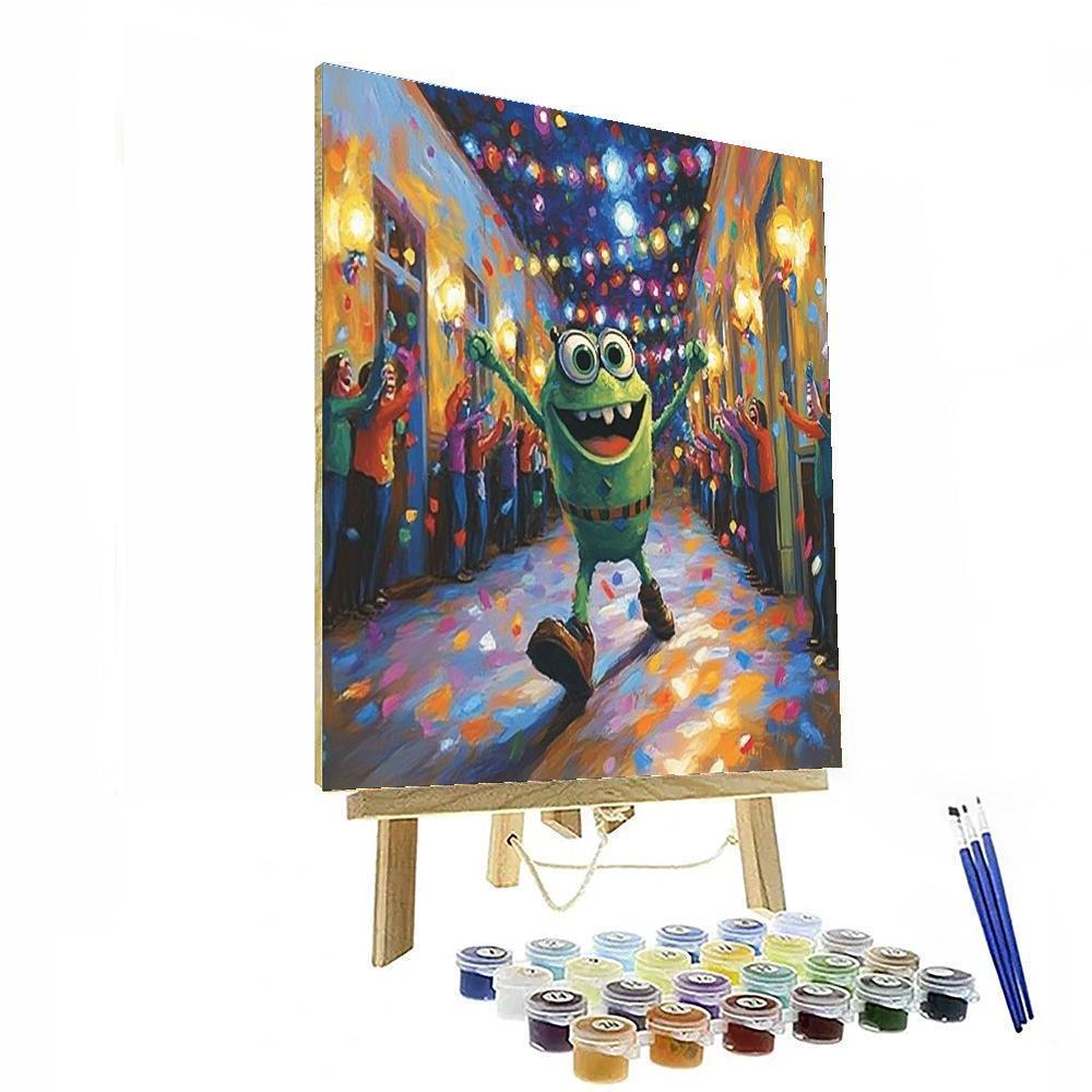 Mike Wazowski Silly Dance paint by color