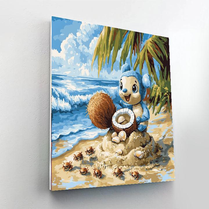 Stitch Beach Mischief paint by color