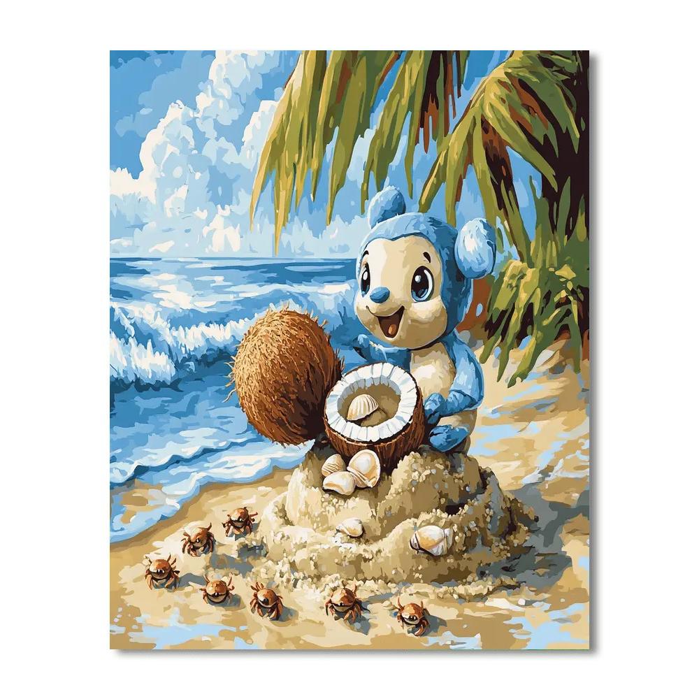 Stitch Beach Mischief paint by color