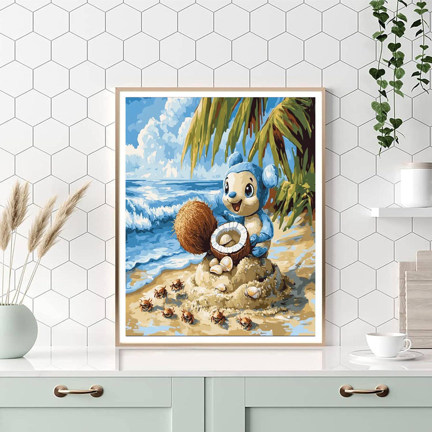 Stitch Beach Mischief paint by color