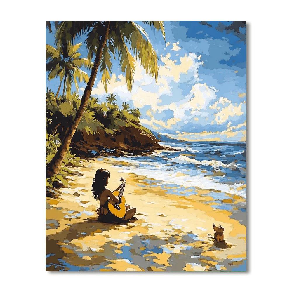 Lilo Hula Friendship paint by number