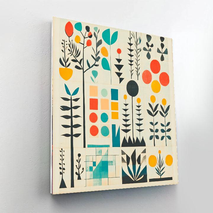 Paul Klee Inspired Abstract Garden Numbered painting kits