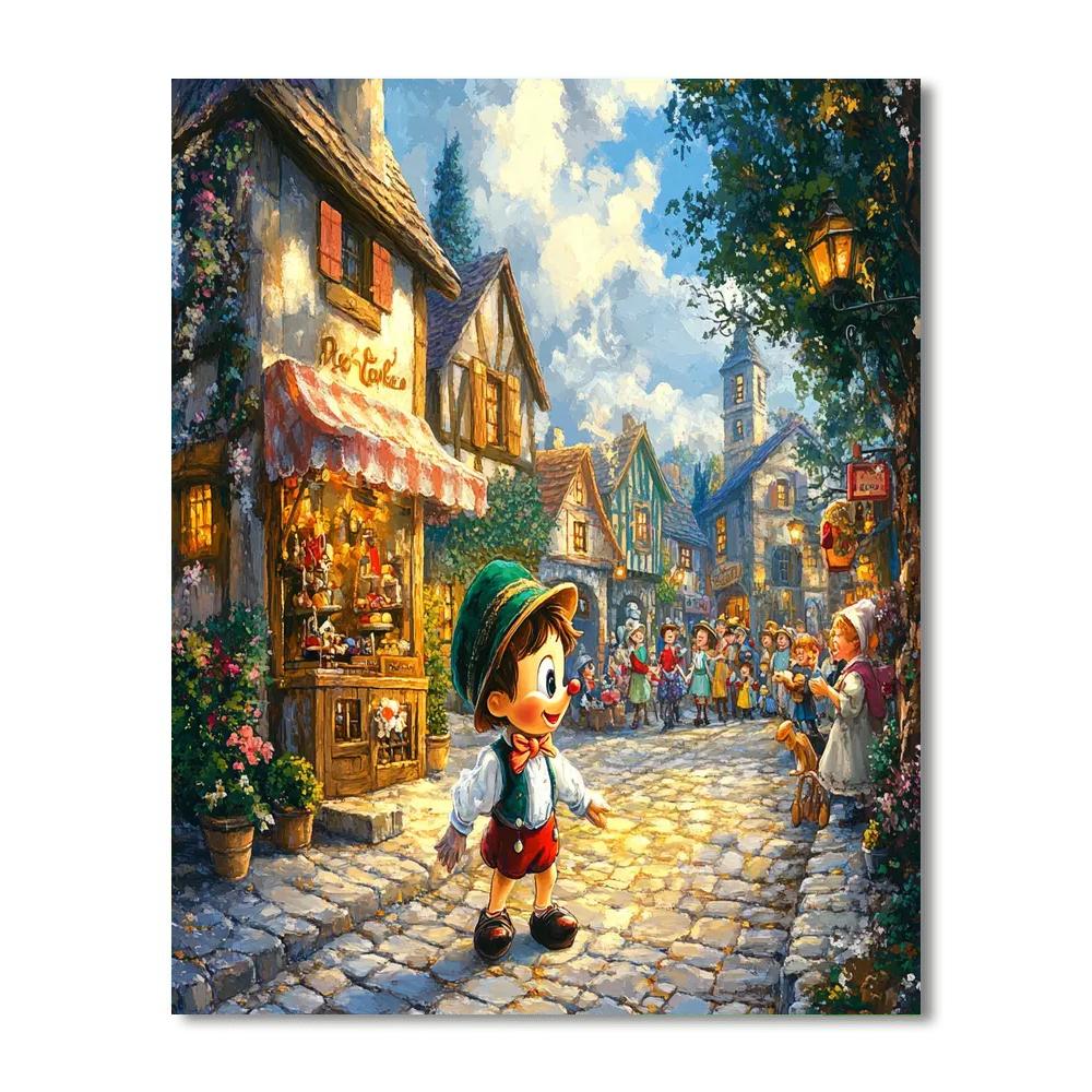Pinocchio Honest Smile paint by number