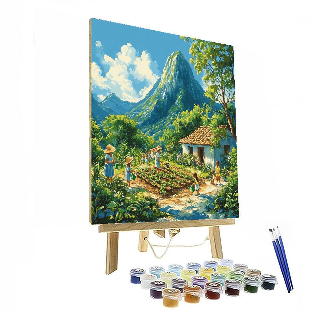 Pacha Village Helper Numbered painting kits