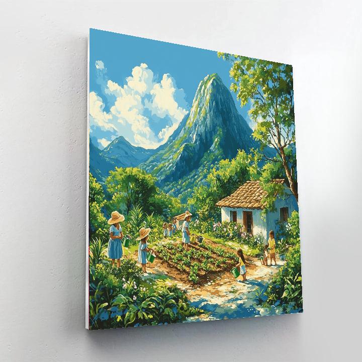 Pacha Village Helper Numbered painting kits
