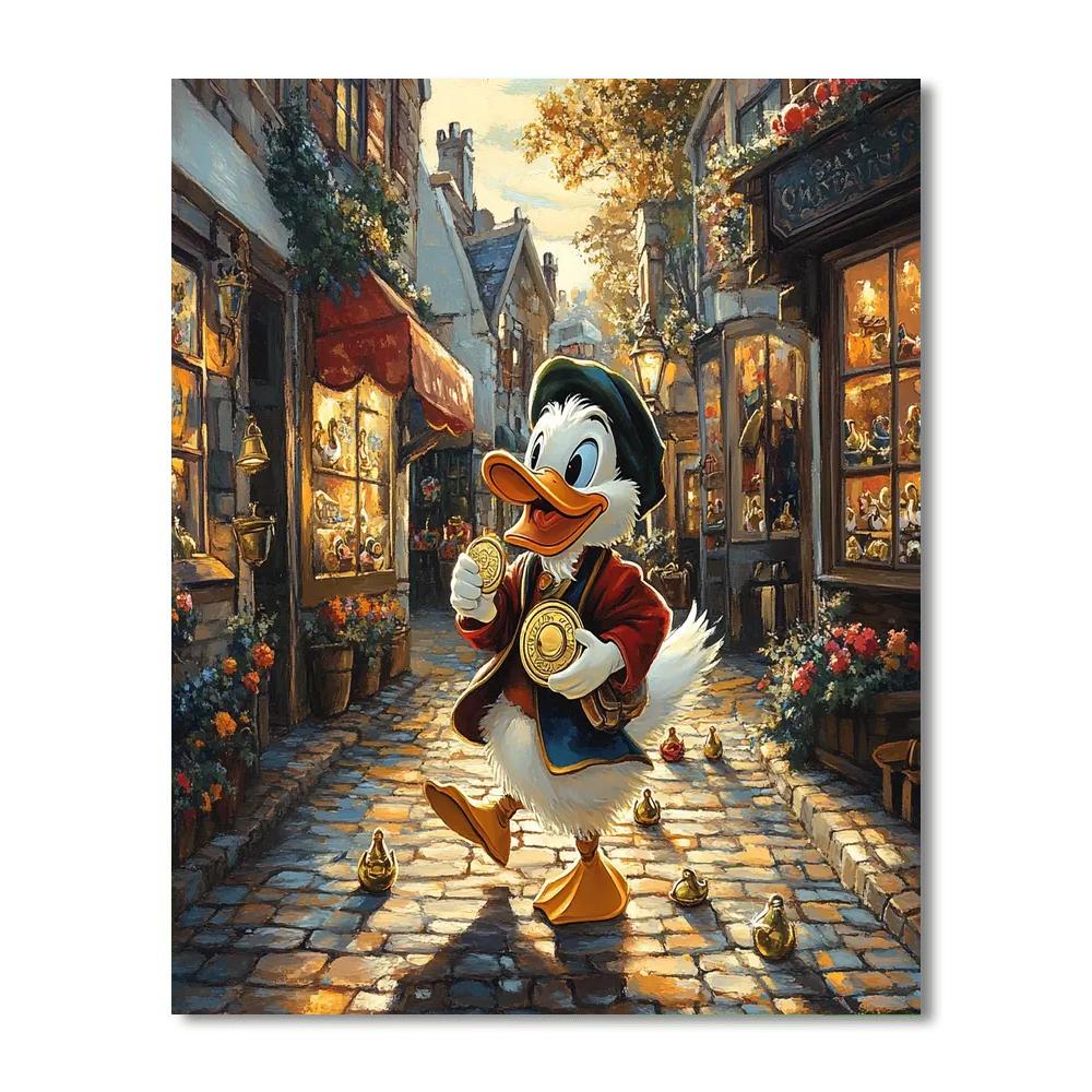 Scrooge McDuck Treasure Walk DIY paint by numbers