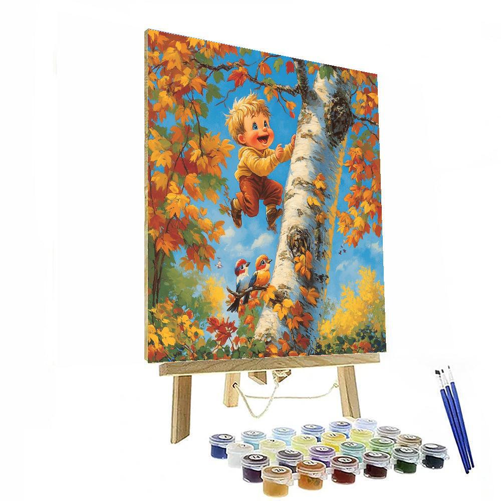 Huey And Dewey Tree Climb paint by color