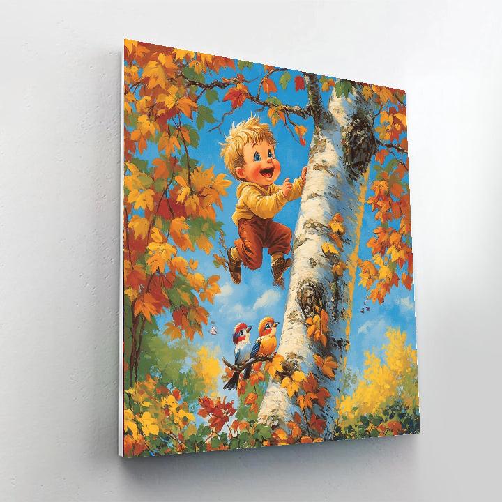 Huey And Dewey Tree Climb paint by color