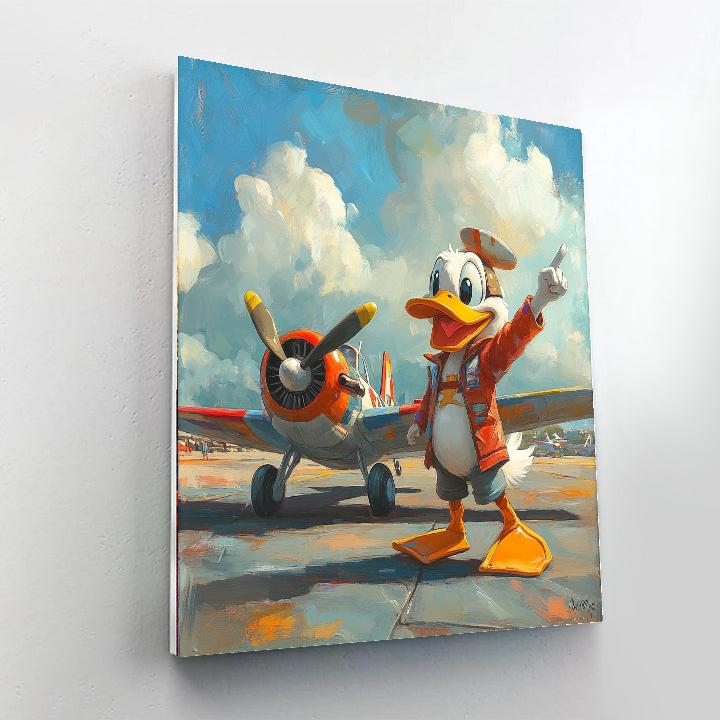 Launchpad McQuack Sky Glide painting number kit