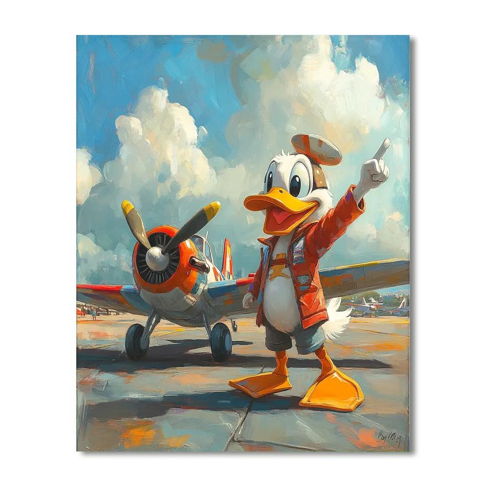 Launchpad McQuack Sky Glide painting number kit