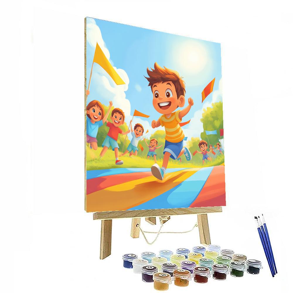 Dash Speedy Race Paint by numbers art