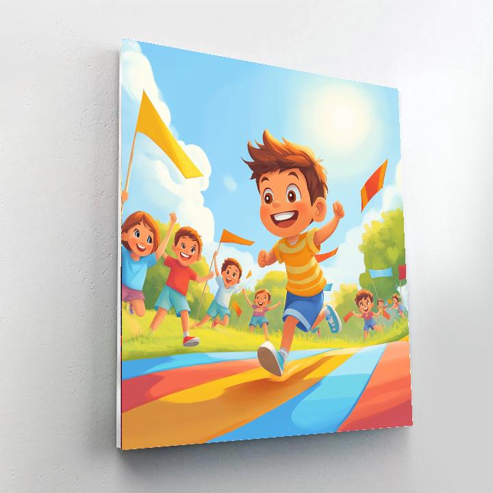 Dash Speedy Race Paint by numbers art