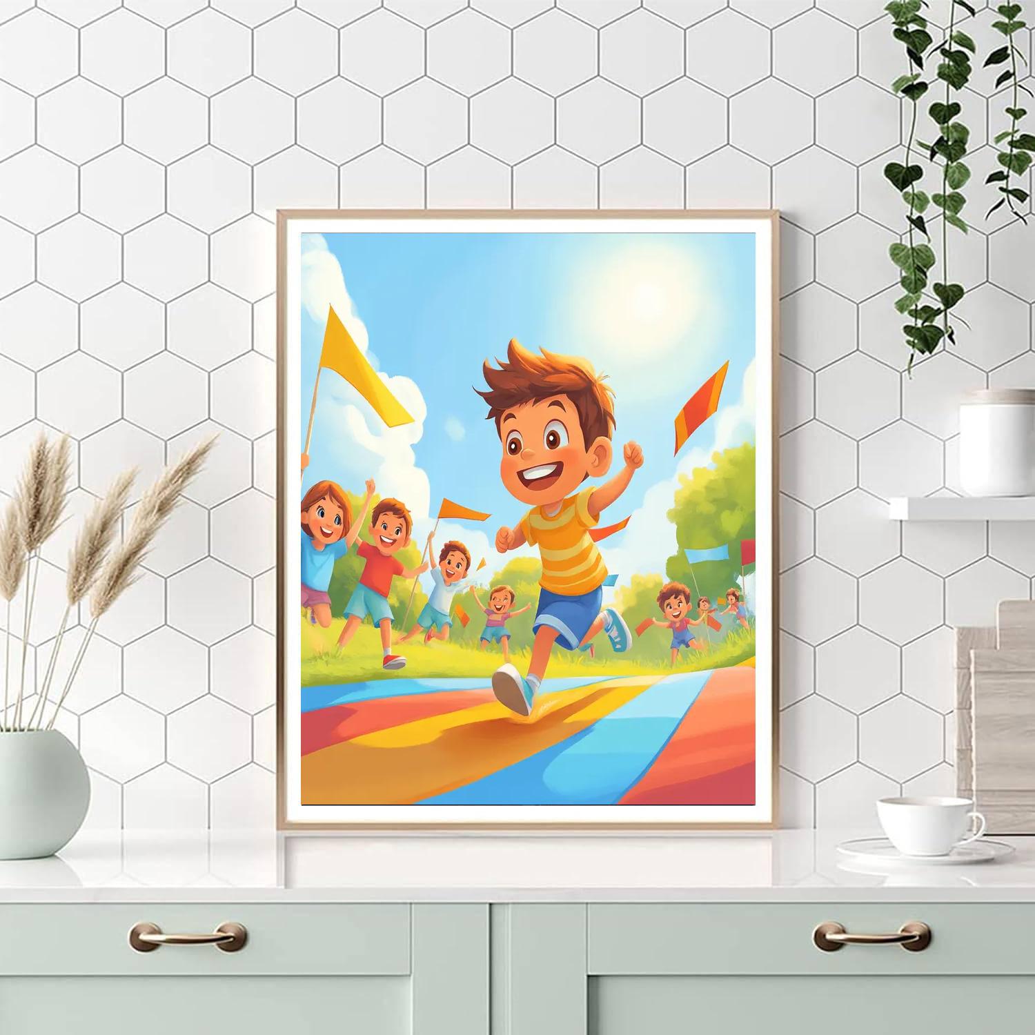 Dash Speedy Race Paint by numbers art