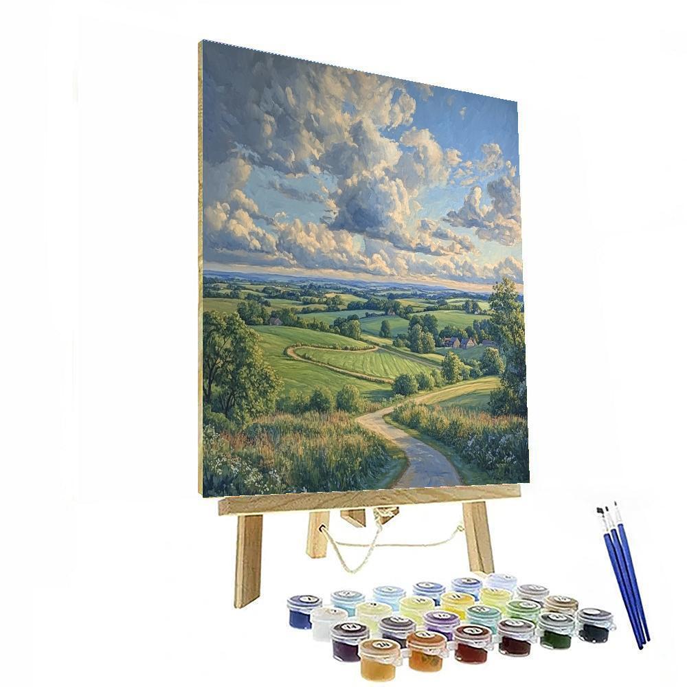 John Constable Inspired Countryside Landscape Numbered painting kits