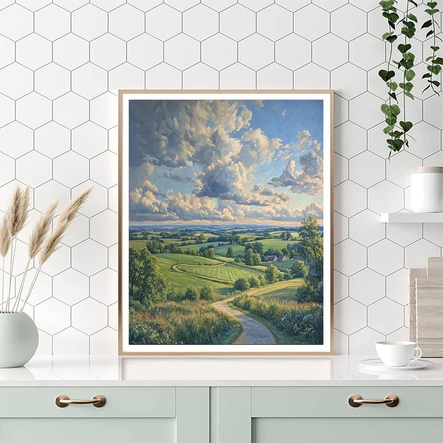 John Constable Inspired Countryside Landscape Numbered painting kits