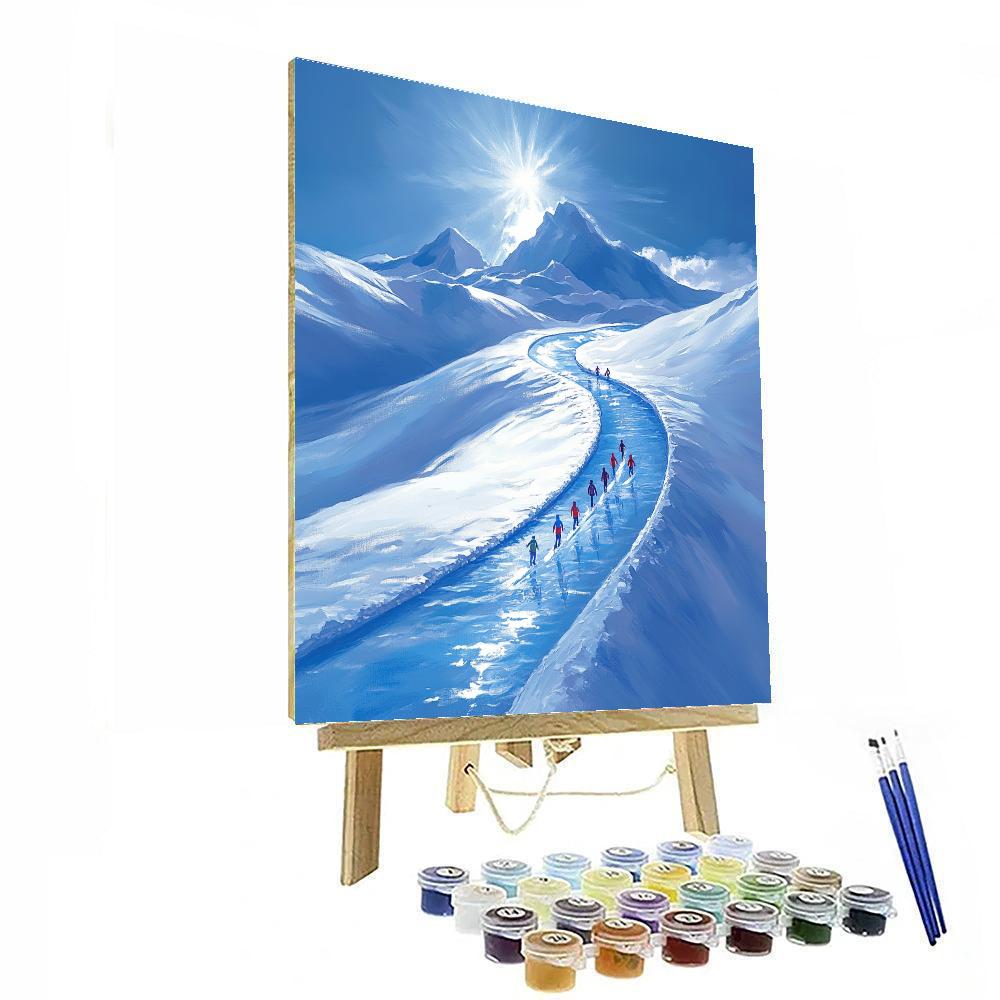 Frozone Snow Slide Painting by numbers kit