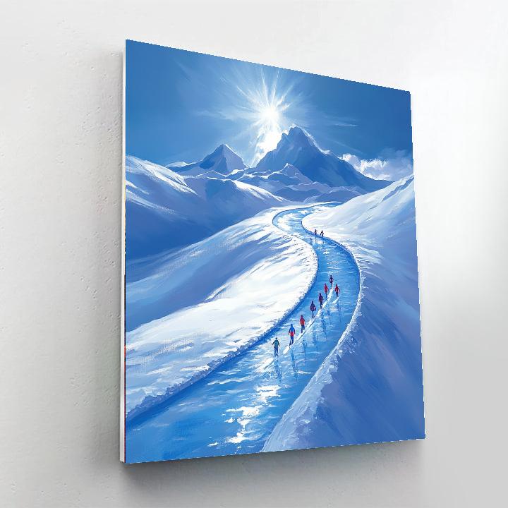 Frozone Snow Slide Painting by numbers kit
