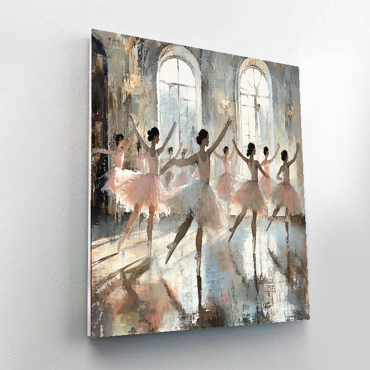 Edgar Degas Inspired Ballet Rehearsal Paint by numbers art