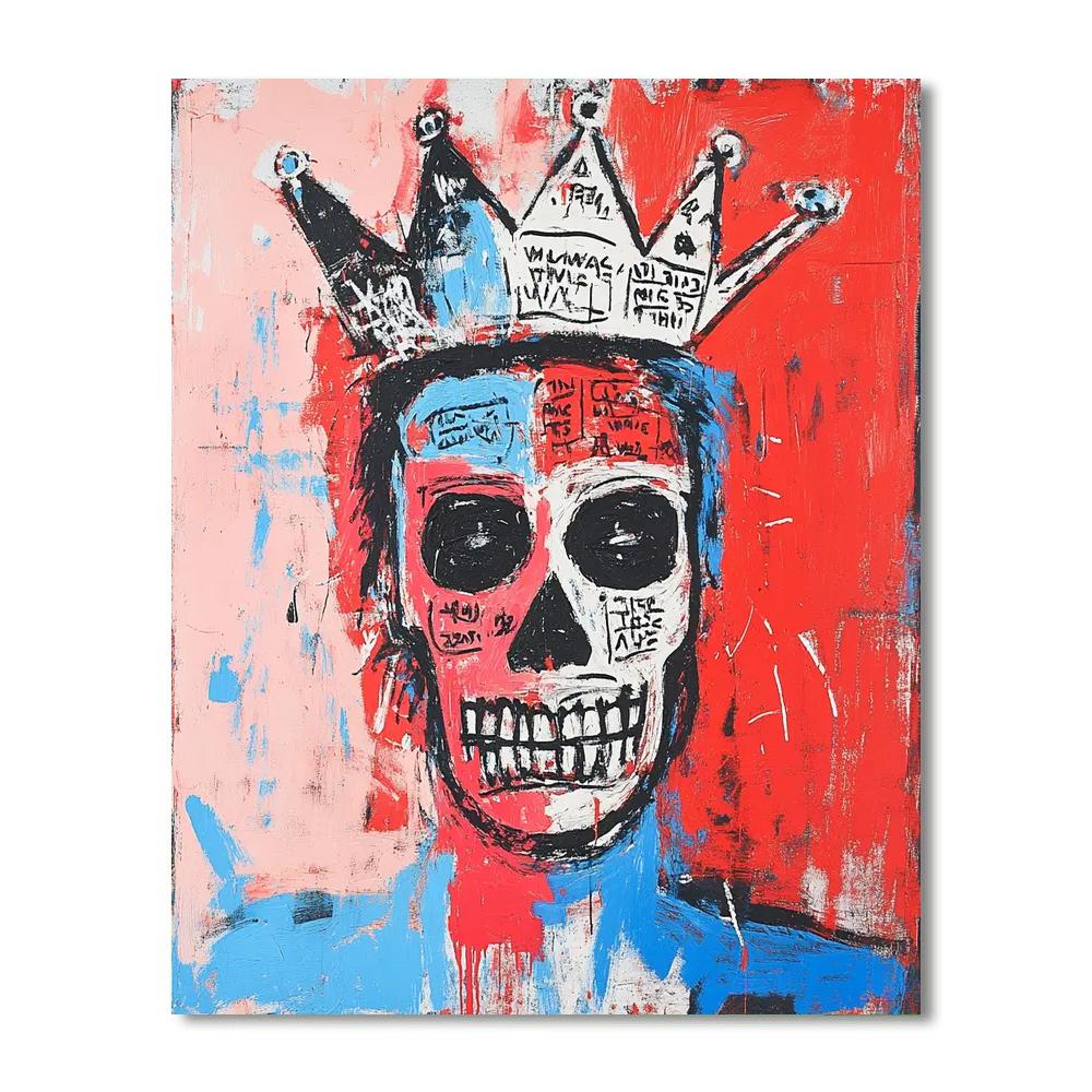 Jean-Michel Basquiat Inspired Urban Warrior painting number kit