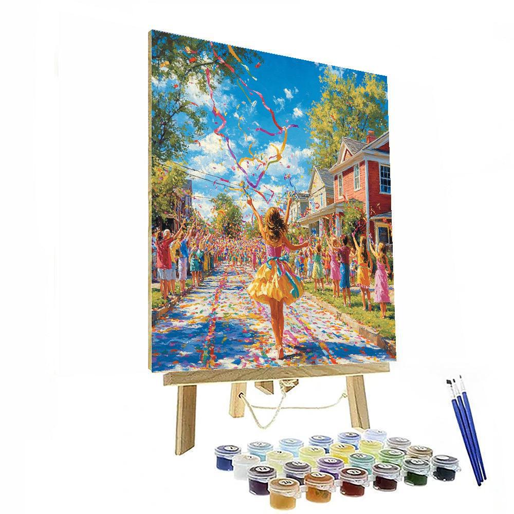 Joy Sunshine Parade painting number kit