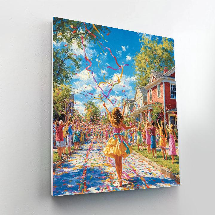 Joy Sunshine Parade painting number kit