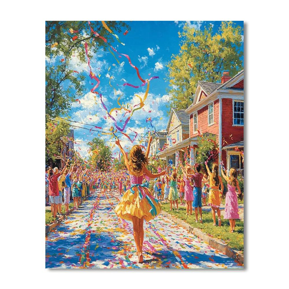 Joy Sunshine Parade painting number kit