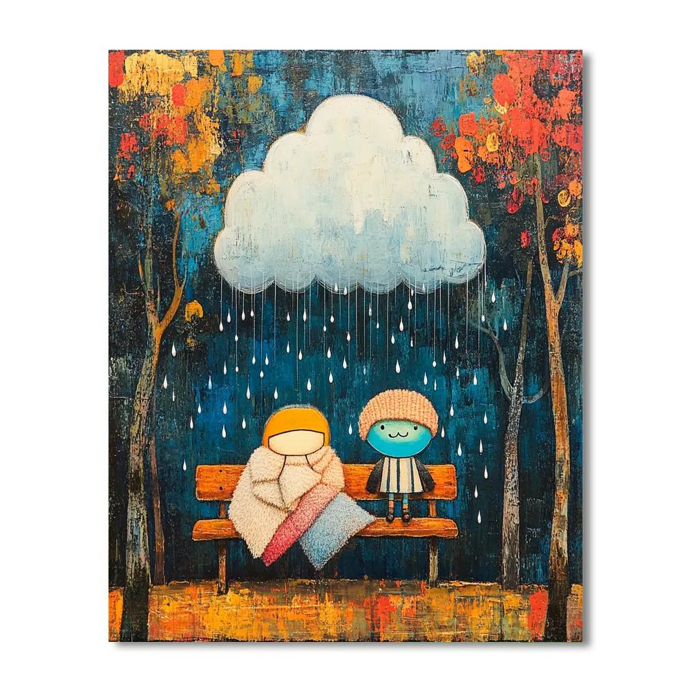 Sadness Cloud Hug Paint by numbers kits