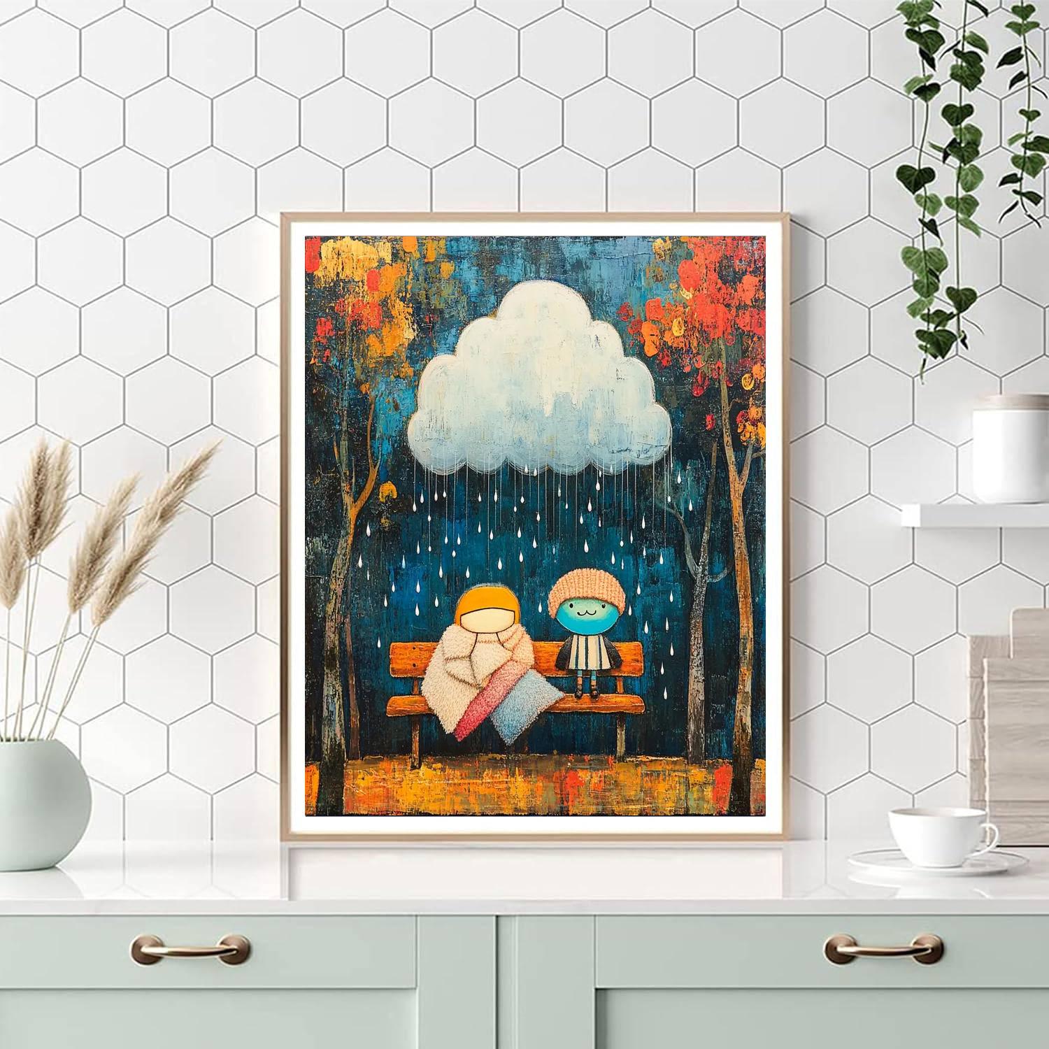 Sadness Cloud Hug Paint by numbers kits