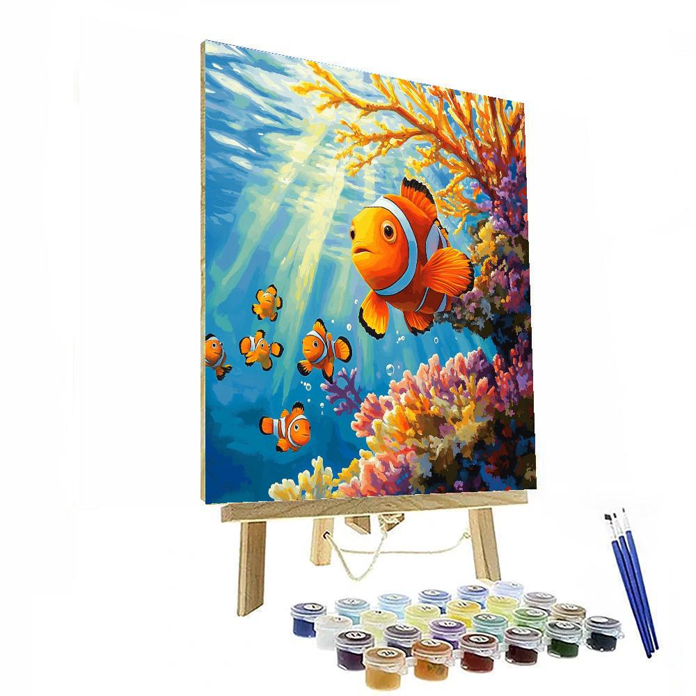 Nemo Coral Peek DIY paint by numbers