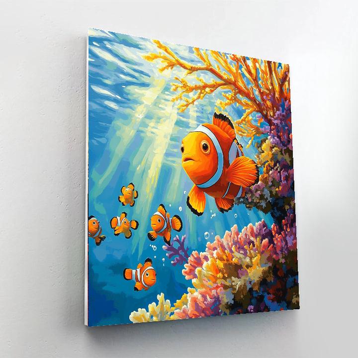 Nemo Coral Peek DIY paint by numbers