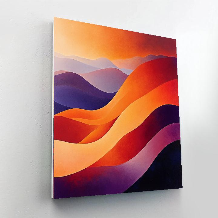 Georgia OKeeffe Inspired Desert Mountain Paint by numbers art