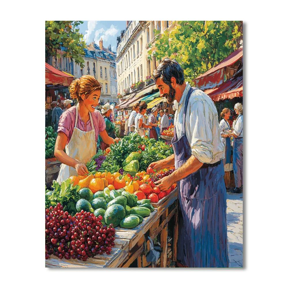 Remy Market Feast paint by number