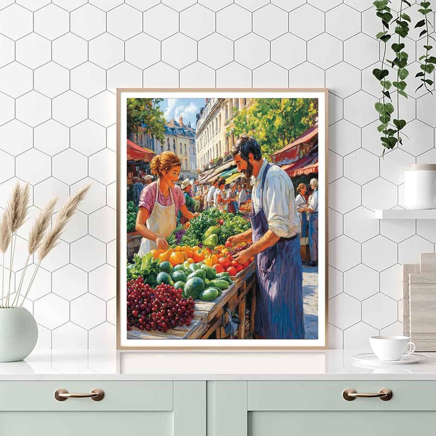 Remy Market Feast paint by number