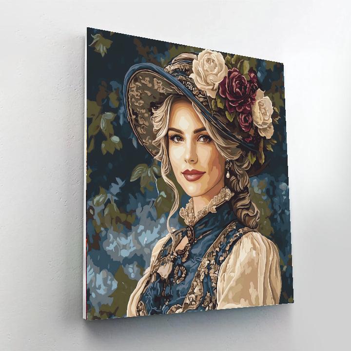 John Singer Sargent Inspired Elegant Portrait painting number kit