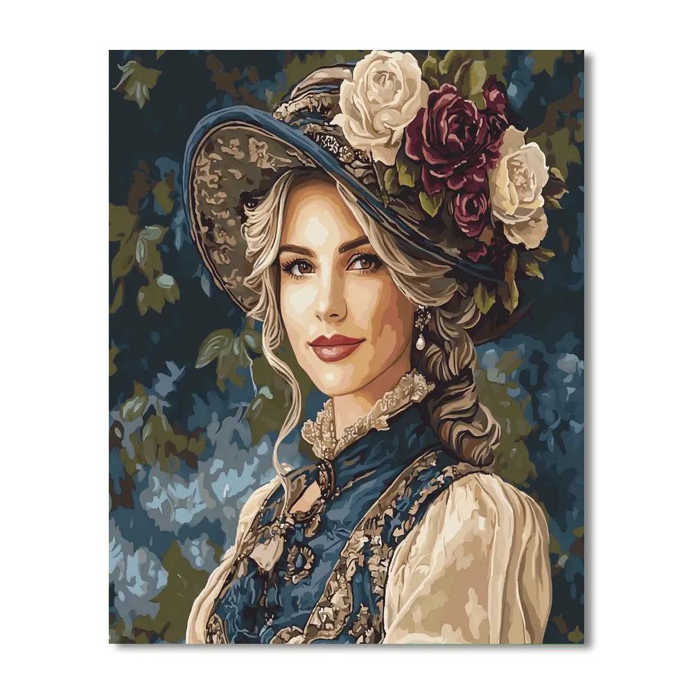 John Singer Sargent Inspired Elegant Portrait painting number kit