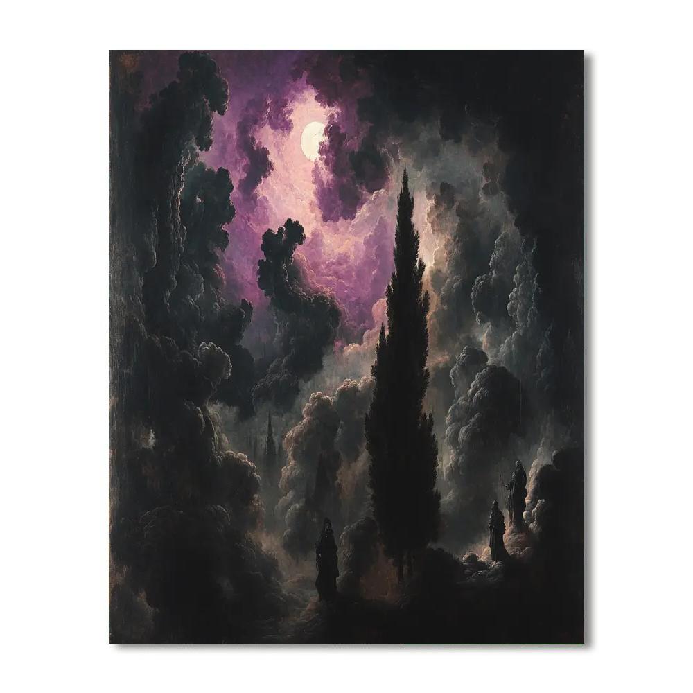 Henri Fuseli Inspired Gothic Nightmare Number painting
