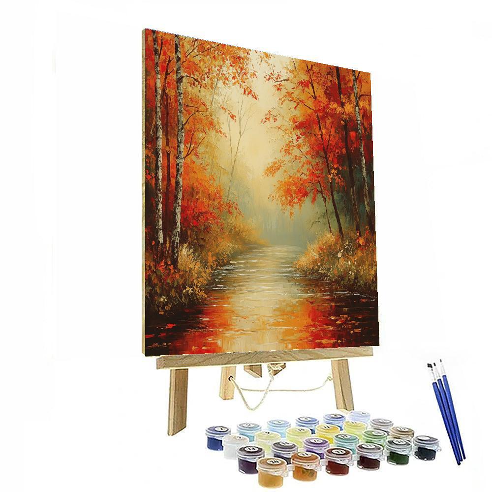 J.M.W Turner Inspired Autumn River Numbered painting kits