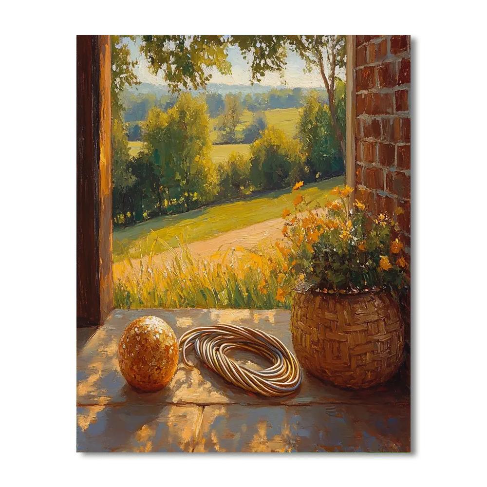 Slinky Dog Sunny Nap paint by numbers