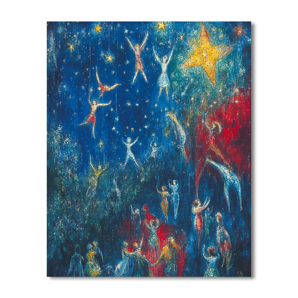 Marc Chagall Inspired Circus Dream Paint by numbers art
