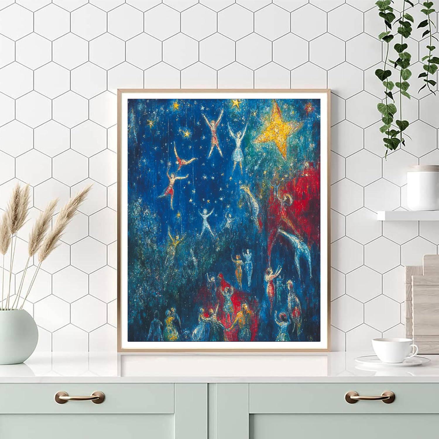 Marc Chagall Inspired Circus Dream Paint by numbers art