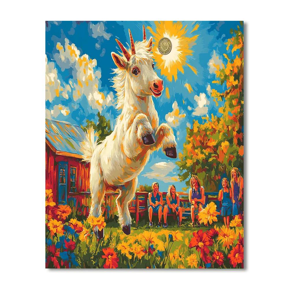 Hamm Coin Toss Paint by numbers art