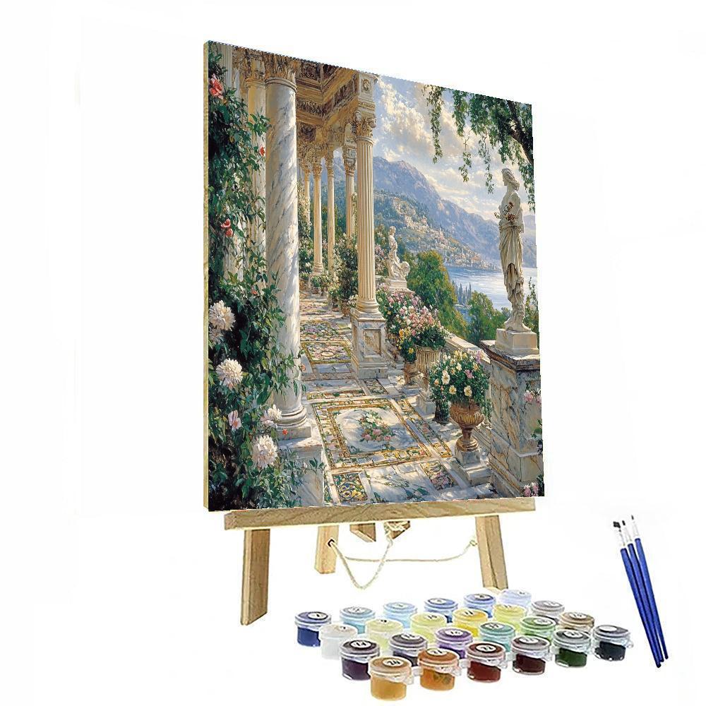 Lawrence Alma Tadema Inspired Roman Garden DIY paint by numbers