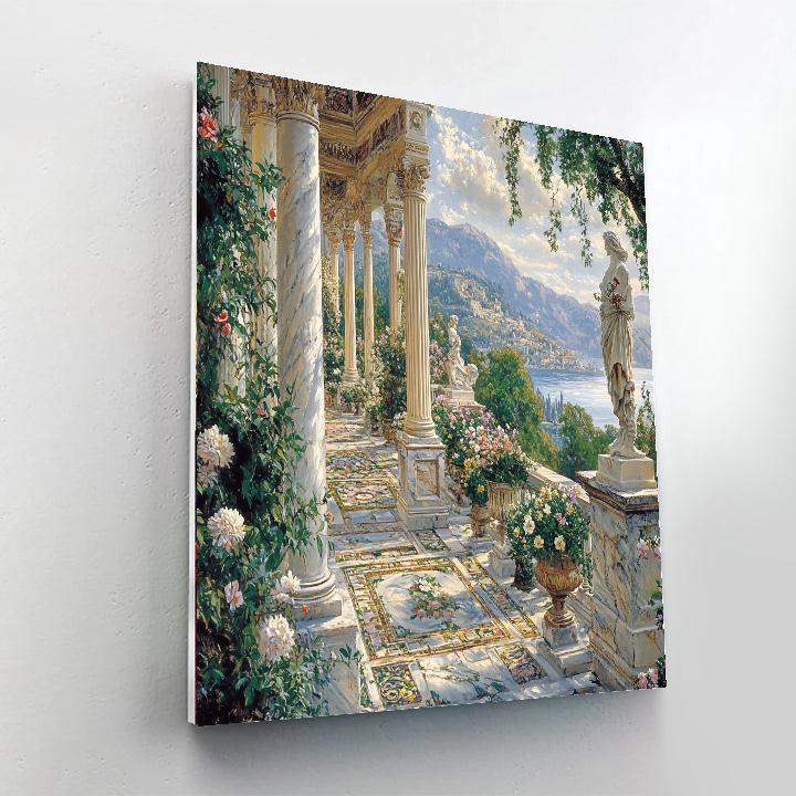 Lawrence Alma Tadema Inspired Roman Garden DIY paint by numbers