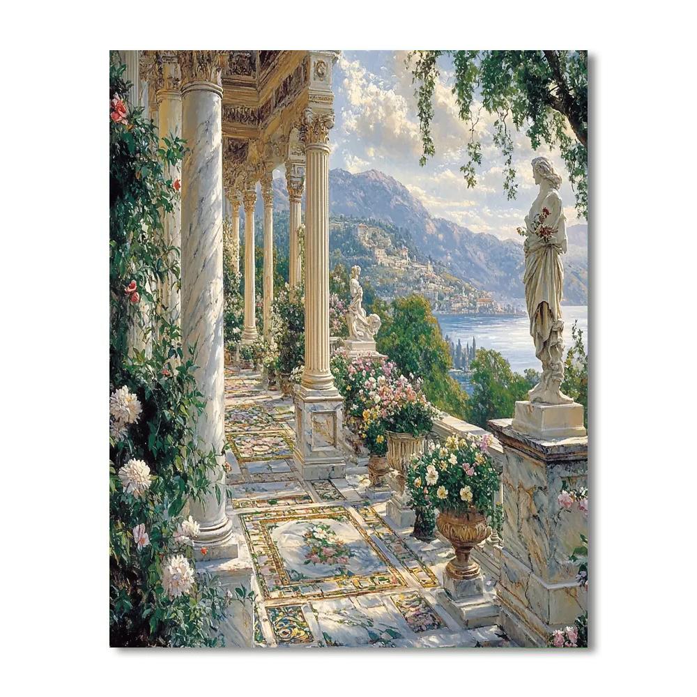 Lawrence Alma Tadema Inspired Roman Garden DIY paint by numbers
