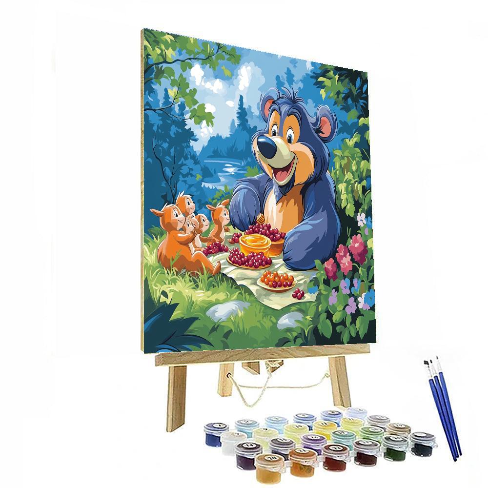 Baloo Honey Treat Numbered painting kits